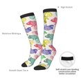 thumbnail image 4 of Yiaed Cute Chameleons Print Great elasticity Adult Stockings Sports socks for Men and Women, 4 of 6