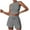 Gray, variant on Maean Trendy Two Piece Summer Outfits for Women Sleeveless Tank Crop Tops and Drawstring High Waist Shorts Sets