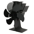 thumbnail image 1 of Ventilador de Chimenea ANGGREK Ventilador de Estufa Térmico Negro 6 Aspas Ahorro de Energía, 1 of 8
