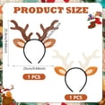 thumbnail image 4 of 2 Pack Christmas Headbands for Adults Kids, Christmas Antlers Head Boppers Reindeer Antler Hair Bands for Xmas Halloween Holiday Party Supplies, 4 of 7