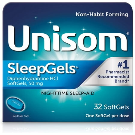 Unisom SleepGels Nighttime Sleep Aid, 32 Softgels