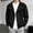 Black, variant on Men's Biker Style Moto Jacket Lapel Collar Asymmetric Diagonal Zipper Lightweight Long Sleeve Casual Knit Coat Black