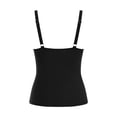 thumbnail image 5 of Women One Piece Swimsuit Solid Color V-Neck Pleated Swimwear Padded Bathing Suit, 5 of 5