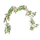 thumbnail image 5 of Guirnalda floral artificial de enredaderas, guirnalda de flores de seda para decoración navideña. Rosa, 5 of 9