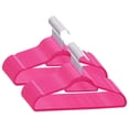 thumbnail image 1 of Juego de perchas VidaXL de plástico duradero, 100 unidades, terciopelo rosa, 1 of 8