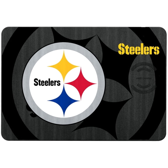 Keyscaper Pittsburgh Steelers 15W Fast Wireless Charger and Mouse Pad