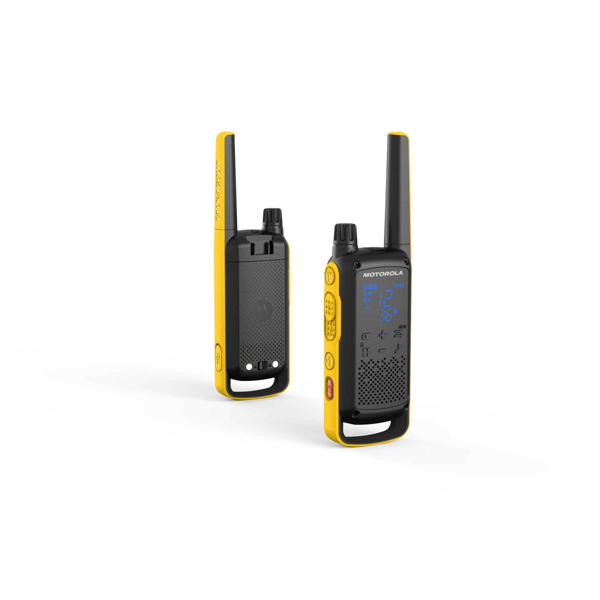 Motorola Solutions T470 Two-Way Radio Black W/Yellow (2 Pack) - image 2 of 8