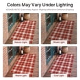 thumbnail image 7 of DEORAB Outdoor Door Mat 3'x 5' Welcome Mat Chenille Three-Layer Material Imitation Silicone Spot Molding Washable Carpet Front Door Mat Entryway Patio Red & White, 7 of 7