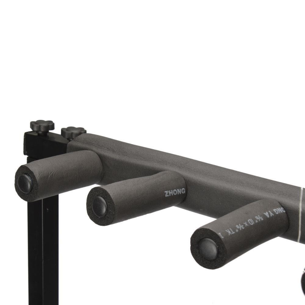 LINJH New 9 Guitar Stand Multiple 9 Display Rack Folding Padded Organizer