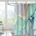 thumbnail image 7 of Colourful Marble Shower Curtains for Bathroom Sets Fabric with 12 Hooks, 7 of 7
