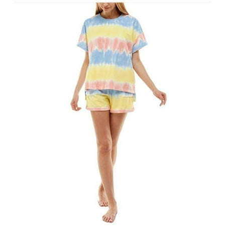 Roudelain Soft Terry Cloth T-Shirt Shorts Set White L