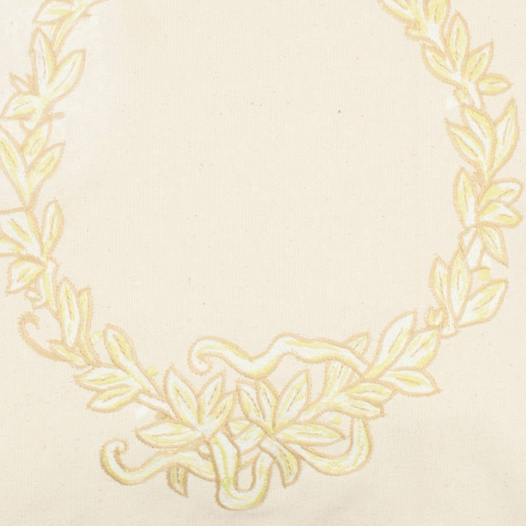 SAFAVIEH Lola Floral Pillow, 18" x 18", Wheat, Set of 2