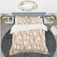 thumbnail image 2 of Designart 'Gold And Rose Cubes I' Mid-Century Modern Duvet Cover Set, 2 of 4