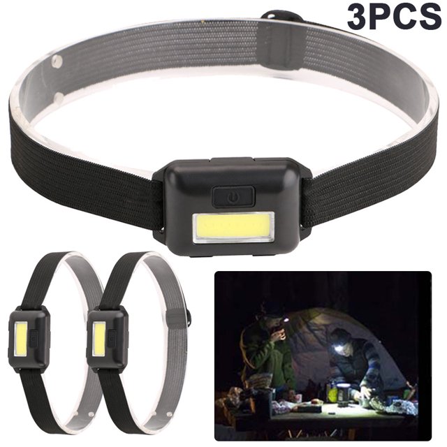 Mini Linterna LED COB para Acampar Al Aire Libre 3 Uds. 3 Modos Potente Color