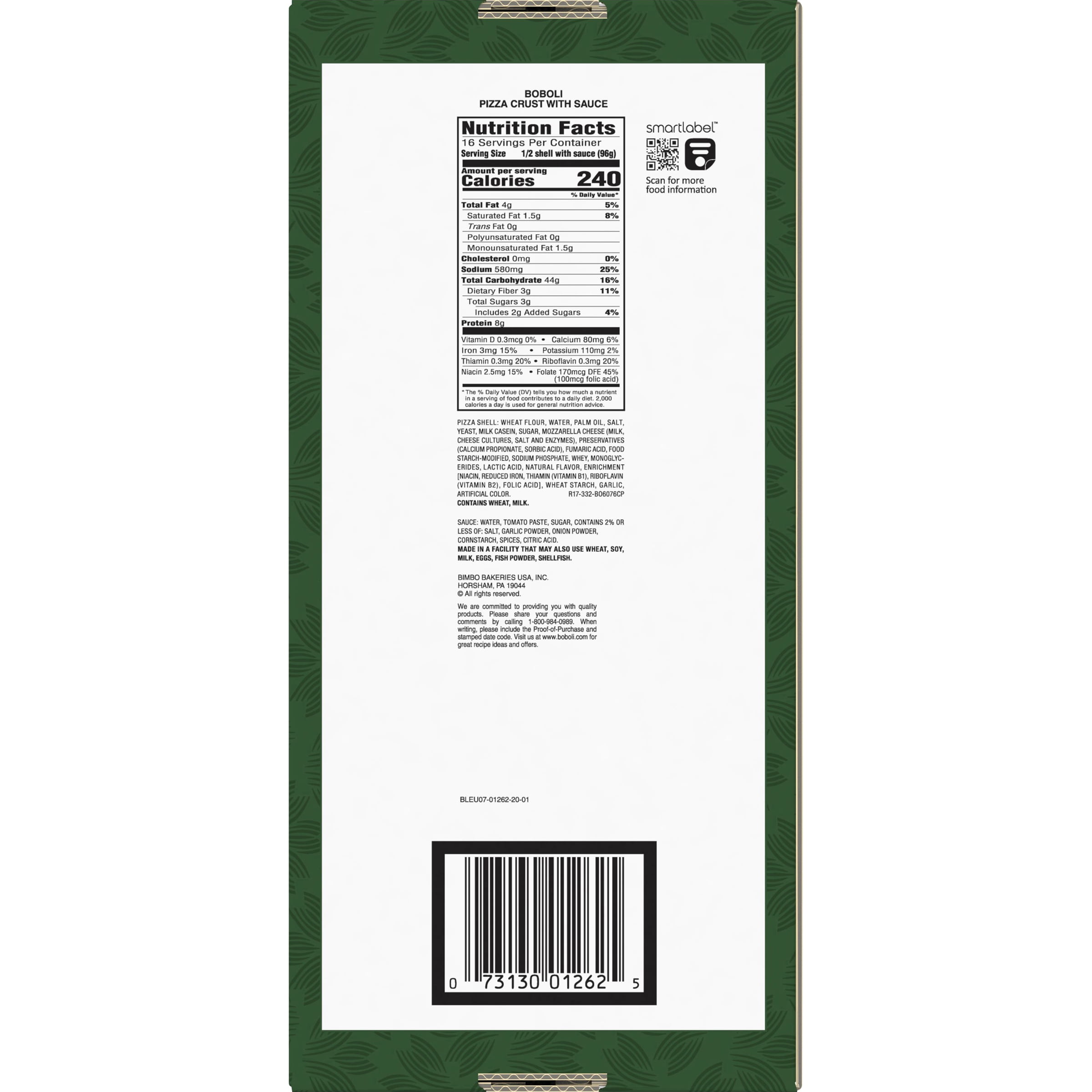 Bimbo Bakeries Boboli  Mini Pizza Crusts, 8 ea