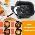 thumbnail image 3 of Fryer Replacement Tray, Dishwasher Safe Fryer Grill Pan Optimal Airflow Circulation with Handle for Pizza, 3 of 7