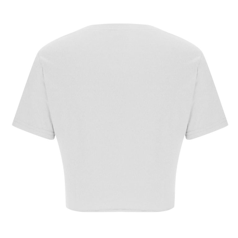 Shape White Cotton Knot Front Crop … curated on LTK