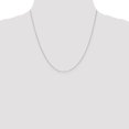 thumbnail image 2 of Real 14kt White Gold .65mm Diamond Cut Round Open Link Cable Chain; 20 inch; for Adults and Teens; for Women and Men, 2 of 5