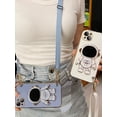 thumbnail image 3 of Funda blanda con soporte telescópico de astronauta chapado para iPhone, carcasa con cordón cruzado para iPhone 11, 13, 12, 14 Pro, XS Max, XR, XS, X, 7, 8 Plus, 3 of 4