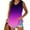 Dark Blue, variant on Plus Size Womens Summer Tank Tops Basic Tanks V Neck Sleeveless Side Split T Shirts Casual Vacation Outfits XXL