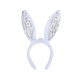 thumbnail image 1 of Diadema con orejas de conejo LED y lentejuelas intermitentes para fiesta de Pascua y Navidad (blanca), 1 of 5