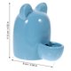 thumbnail image 3 of Comedero automático de cerámica para mascotas pequeñas, con orejas de gato de dibujos animados, de 100 ml, bebedero para hámsteres, conejos y dispensador de agua (azul), 3 of 7