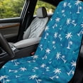 thumbnail image 4 of XYZCANDO Blue Palm Pattern Car Seat Cover, Sweatproof Towel Cover Sweat Washable Non-Slip for Cars Sedans, 4 of 11