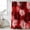 Red Black, variant on Purple Black Flowers Standard Shower Curtain Set, Waterproof Shower Curtains for Bathroom, Modern Abstract Blooms Floral Washable Fabric Cloth Bath Curtain for Bathtub with Hooks 72x72 Inches