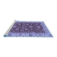 thumbnail image 2 of Ahgly Company Machine Washable Indoor Rectangle Oriental Blue Traditional Area Rugs, 7' x 9', 2 of 4