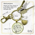 thumbnail image 5 of Aunt Gutsy Goodness Bronze Metal Keychain Because Of Your Love Sentimental Gift Family Adult Female Jewelry, 5 of 8