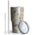 thumbnail image 2 of 30oz Pioneer Flower Tumblers Stainless Steel Tumbler with Lid and Straw,Vacuum Insulated Double Wall Travel Tumbler Cups Mug with Cleaning Brush for Coffee,Tea, 2 of 7