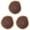 Brown 3PCS, variant on Round Wood Cutting Board Chopping Board With Juice Multipurpose Serving Board For Charcuterie Pizza Meat Bread & Vegetables Non Slip Base