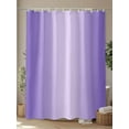 thumbnail image 4 of Ombre Shower Curtain, Violet Purple Gradient Waterproof Shower Curtain Set with 12 Hooks Lightweight Washable Fabric Shower Curtains for Bathroom 72x78 Inches, 4 of 6