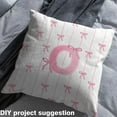 thumbnail image 2 of jejeloiu Bow Personalized Gifts Fabric by the Yard 5 Yards,Bowknot Latter O Fabric for Sewing,Pink Cartoon Bowtie Home Decor Fabric by the Yard For Princess,Lightweight Room Decoration, 2 of 6