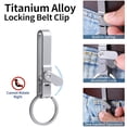 thumbnail image 4 of Titanium Alloy Magnetic Keychain - Anti-Lost Quick-Release Key Ring, Belt Clip for Keys, Security Metal Keychain Holder, 4 of 10