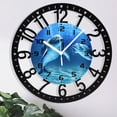 thumbnail image 2 of Ocean Wall Clocks,Dolphin Wall Clock Decorative,Ocean Thema Kitchen Wall Clocks Battery Operated-10 Inch Round Bathroom Wall Clock Silent Non-Ticking Style 10×10inch(25×25cm), 2 of 8