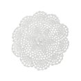 thumbnail image 1 of 6pcs Doilies Crochet Cotton Lace Table Placemats Doilies, Handmade Round Crochet Doilies Hook Flower Hollow Decorative Cushion Plate Pad Insulation Dining Tab, 1 of 2