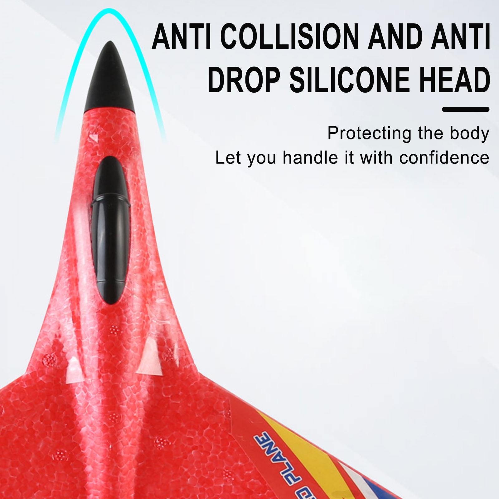 Meggemo SU-27 Foam RC Gravity Glider - Speed Plane Toy with Lightweight Design, Ideal for Indoor/Outdoor Flying & Holiday Gifting for All Ages