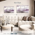 thumbnail image 4 of Elephant Stock Midnight At The Lake Amethyst And Grey Wall Art - Horizontal Multi Panel Canvas - Living Room Wall Decor - Abstract Multi Panel - Purple And Gray Decor By Mike Schick - 45" x 28", 4 of 8