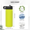 thumbnail image 4 of Picia Yellow Pattern 18oz Sports Insulated Kettle With Straw Insulated Water Bottle For Running Hiking Cycling Climbing Men'S Woman Insulated Water Bottle, 4 of 8