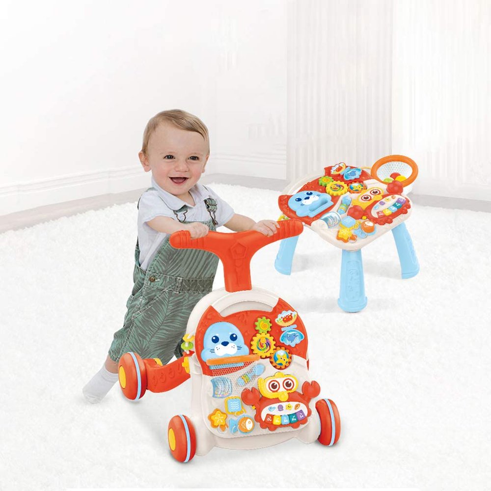 Leadmall Baby Sit to Stand Walker Kids Activity Center