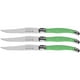 thumbnail image 1 of Cuchillos de Acero Inoxidable LaguioleGreen 3 pzas 23 cm Verde Acero Inoxidable Cuchillo para carne., 1 of 3