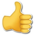 thumbnail image 3 of Magnet Me Up Thumbs Up Emoji Magnet Decal Perfect for Car or Truck, 3 of 9