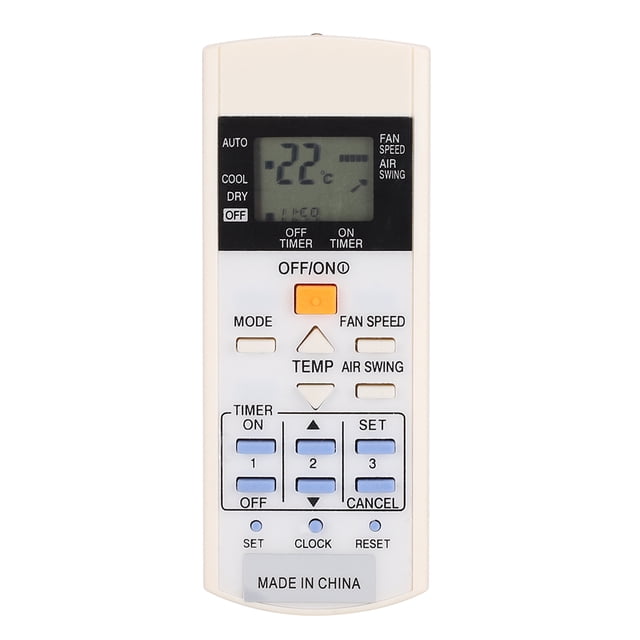 Accesorio de control remoto del controlador de aire acondicionado blanco duradero ABS para A75C3297 sin batería