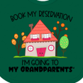 thumbnail image 4 of Inktastic Book My Reservation I'm Going to My Grandparents' House Boys or Girls Baby Bib, 4 of 4