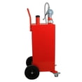 thumbnail image 5 of Fithood 30 Gallon Gas Caddy Tank Storage Drum Gasoline Diesel Fuel Transfer with Universal Wheel Red JGC30 Pantone 186C, 5 of 5