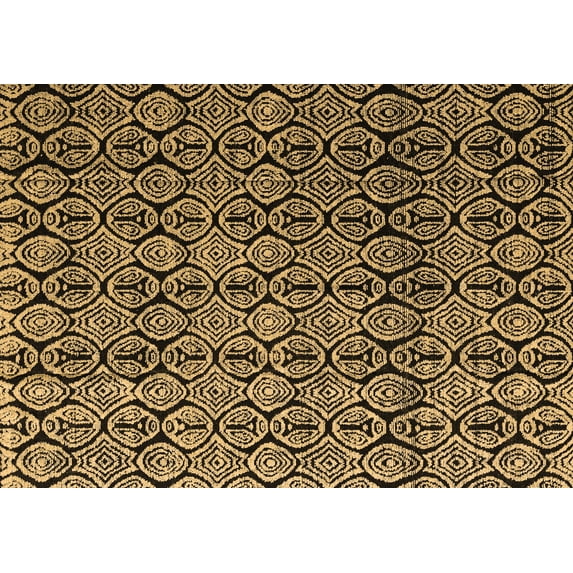 Ahgly Company Indoor Rectangle Abstract Brown Modern Area Rugs, 4' x 6'