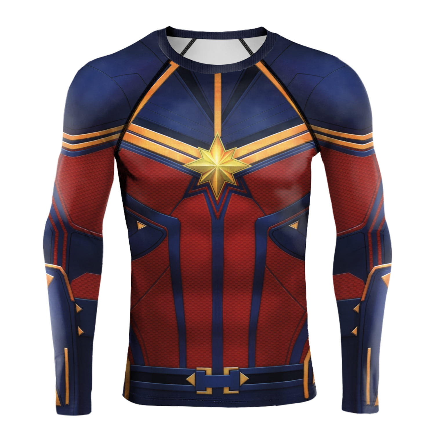 Mens Marvel Superhero The Avengers Costume Top Tee T-Shirt Jersey Cycling Shirts 