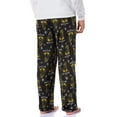 thumbnail image 5 of Dr Seuss How The Grinch Stole Christmas Mister Grinch Grumpy Eyes Holiday Soft Warm Plush Fleece Men's Pajama Pants, 5 of 7