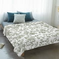 thumbnail image 4 of Sage Green Flower Blanket Soft Cozy Warm Throw Blanket for Couch, Plush Fuzzy Flannel Fleece Blankets for Sofa, Vintage Farmhouse Boho Leaf Spring Bed Blankets Lightweight Gifts for Women, 40"x60", 4 of 9